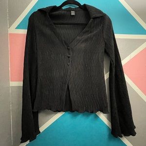 Black shein button down shirt / Size - XS